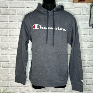 Champion Gray Hoodie Sweatshirt Size Medium